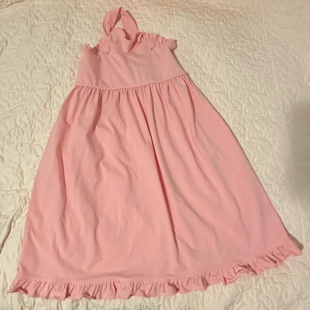 Stitchy Fish Pretty in Pink Knit Dress with Buttons